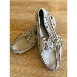 HH Brown Leather upper Men's 9 1/2  Tie up Loafer Moccasins